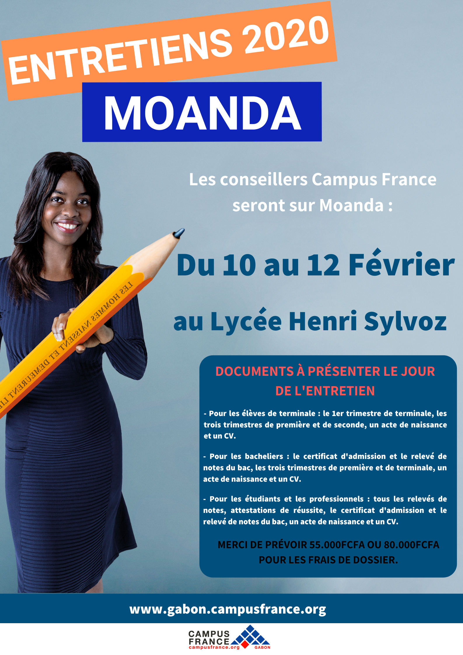 Entretiens Campus France MoandaFranceville  Campus France